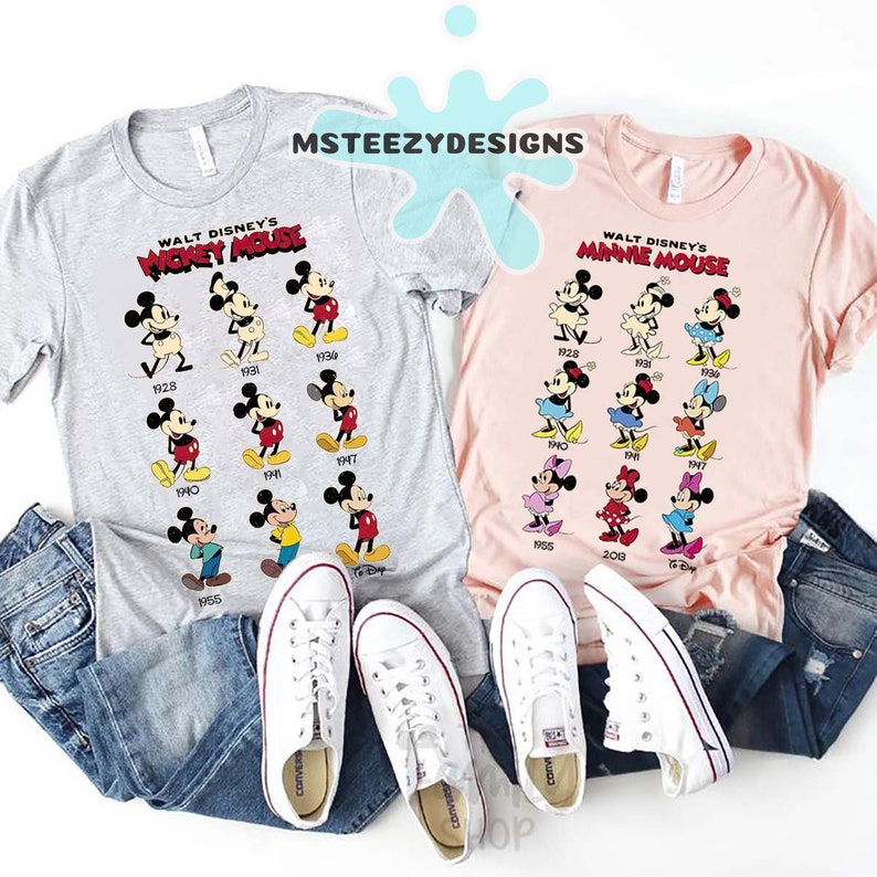 Mickey Minnie Evolution Shirt Mickey 