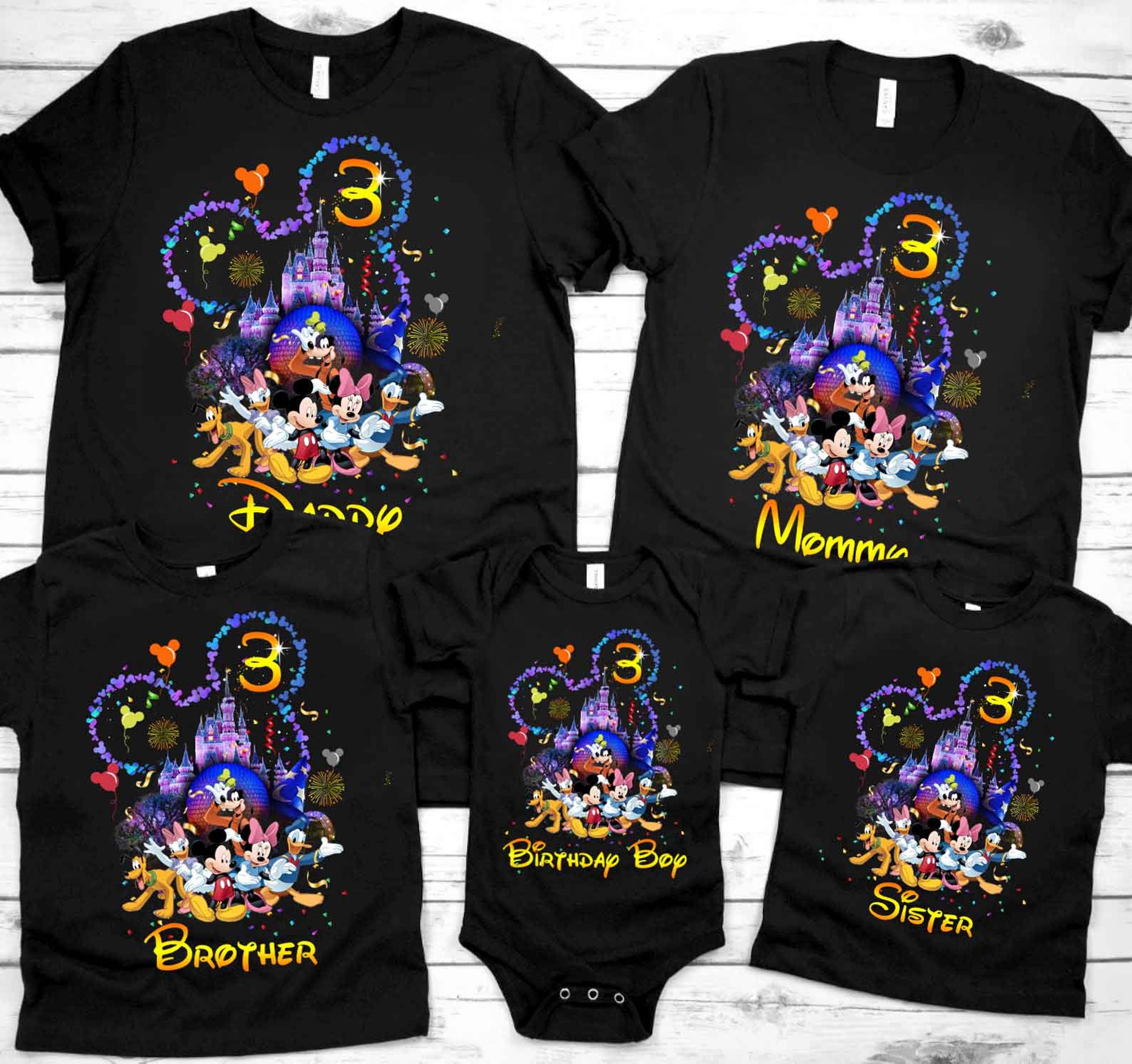 Personalized Family vacation Disney shirts, Mickey Minnie birthday tee, Disney birthday t-shirt, Disney family matching shirts