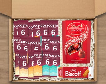 Costa Coffee Gift Set | Latte Sachets, Lotus Biscoff & Chocolate