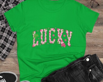 Lucky Floral Tee | St. Patrick's Day Shamrock Flowers