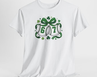 Shamrock Baseball 617 Tee | St. Patrick's Day Baseball Shirt