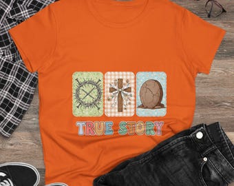 True Story tee | Cross, Crown of Thorns, Easter Tomb Shirt