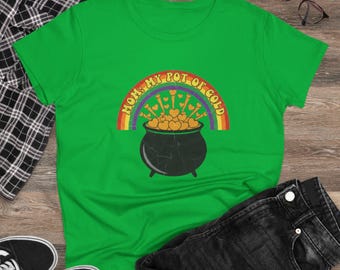 St. Patrick's Day Tee | Pot of Gold Rainbow Graphic Shirt