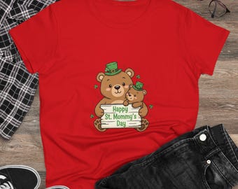 St. Patrick's Day Mama Bear Shirt | Mommy & Baby Tee