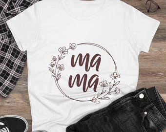 Mama script floral tee | Mother's Day, mom shirt