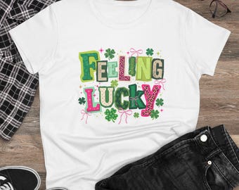 Feeling Lucky T-Shirt | St. Patrick's Day Shamrock Graphic