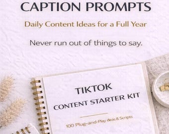 365 Instagram Caption Prompts | Daily Content Ideas & Social Media Planner | Digital Download | SwipeLab