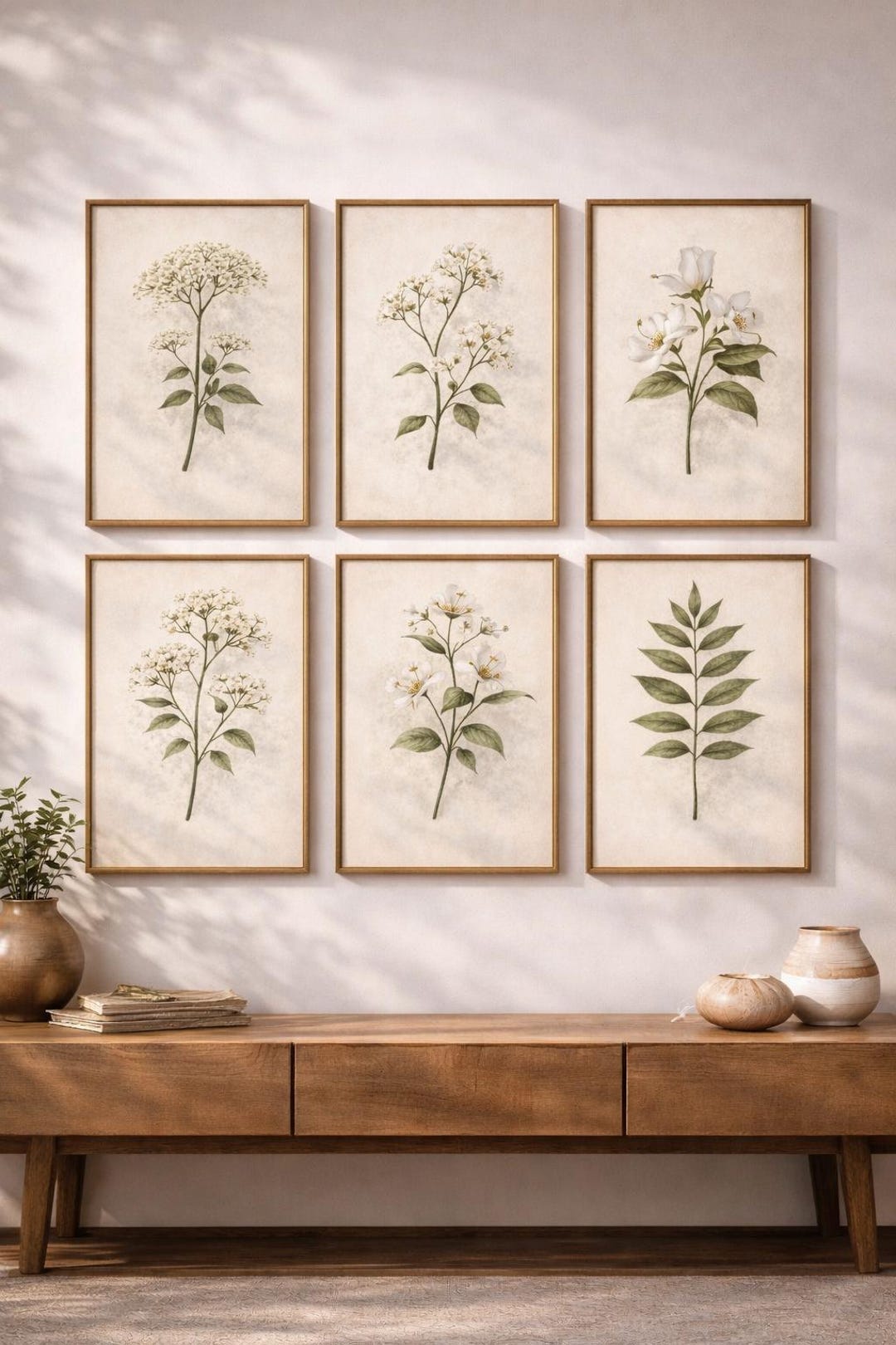 Pastel Botanical Gallery Wall Set – Soft Floral Print Collection (6) - Etsy