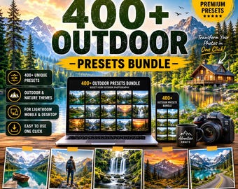 Outdoor Presets Pack: Nature, Landscape, Travel Photo Editing (Digital Download)
