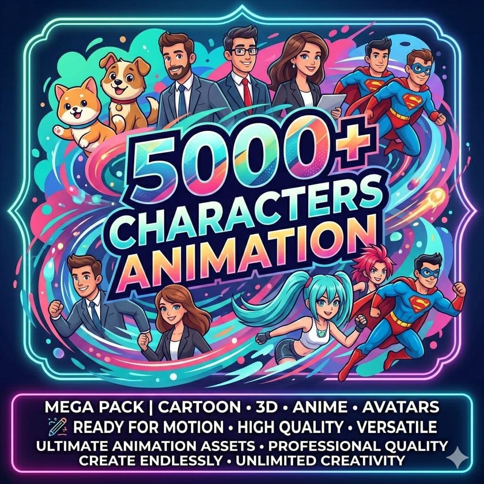 Mega 5000 Plus Animation Bundle Professional Motion Graphics Video ...