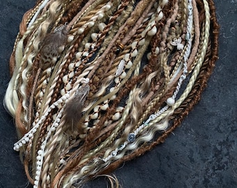 Boho Dread Extensons/ Brown Blonde Synthetic Dreads/