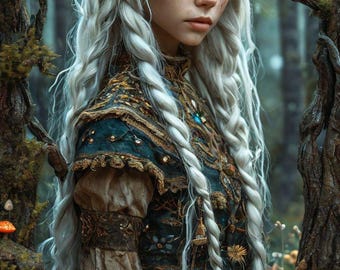 Boho Forest Princess Crown, Handmade Leaf & Twig Headpiece