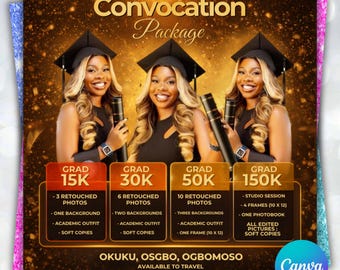 Graduation Photoshoot Flyer, Graduation Photos Flyer, Photographer Flyer, Grad Photo Shoot Flyer, Graduation Season Flyer, Canva Template,