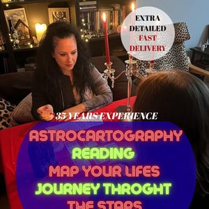 Astrocartography Map Reading, Same Hour Clairvoyant Forecast