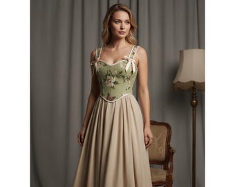 Vintage Style Corset Top for women Butterfly Corset