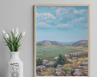森の小川の油絵 川の風景 リネンキャンバス 16x20インチ - Etsy 日本