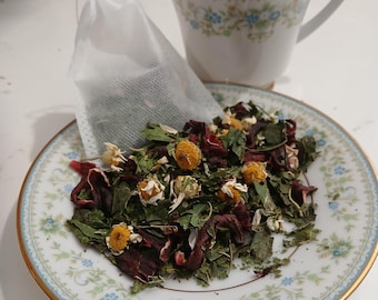 Organic Mulberry Leaves with Chamomile and Hibiscus, Loose Leaf 4oz