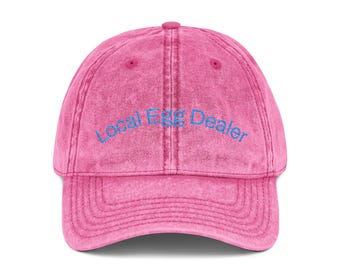 Local Egg Dealer Baseball Cap | Vintage Embroidered Hat