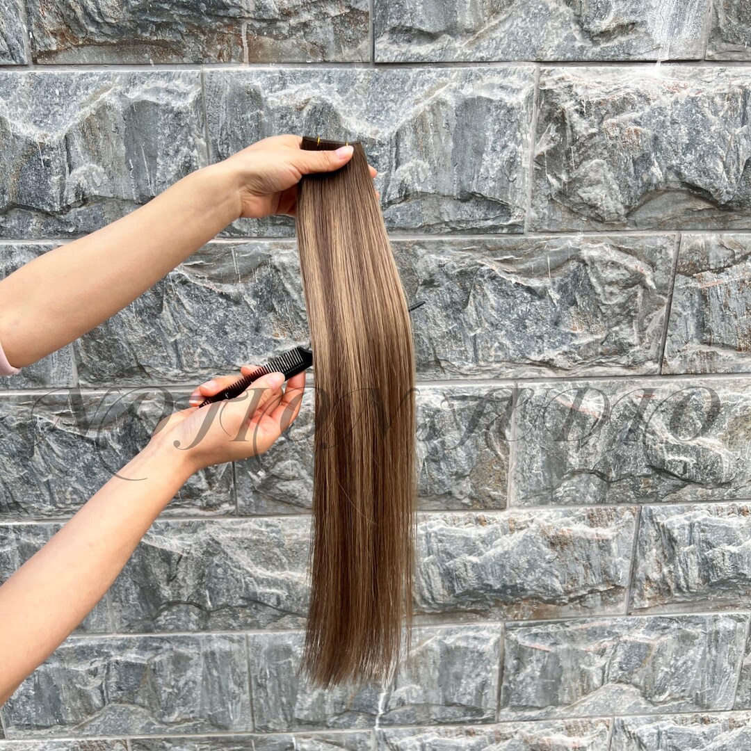 Sew in Weft 20 Inch Blonde Brown Balayage Human Hair Extensions 50G - Etsy