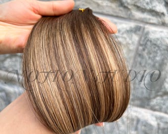 Rooted Hand-Tied Weft Hair, 50g 100% Human Balayage Hair Extensions #B2/6