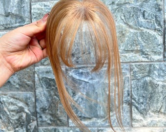 Ultra-Thin HD Invisible Lace brown Hair Toppee 4*6cm Face-Framing Fringe