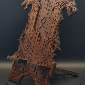 Norse style phone stand