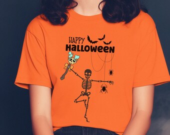 Skeleton Halloween Shirt, Spooky Season, Gothic Autumn Tee , Halloween Outfit, Fall Shirt, Halloween, Gothic, Spooky Halloween Season,