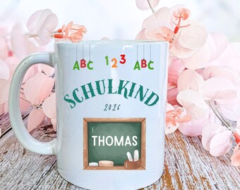 Beautiful mug, perfect for schoolchildren, starting school, back-to-school gifts, personalized gifts, PR School, Grader