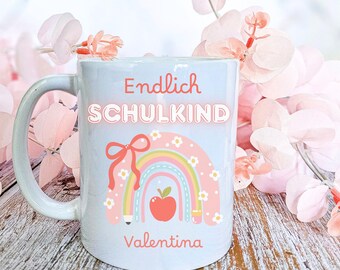Beautiful mug, perfect for schoolchildren, starting school, back-to-school gifts, personalized gifts, PR School, Grader