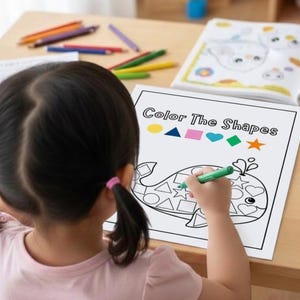 Printable Summer Activity Book for Kids Ages 4-8, Beach Ocean Crafts (Digital Download) image 4