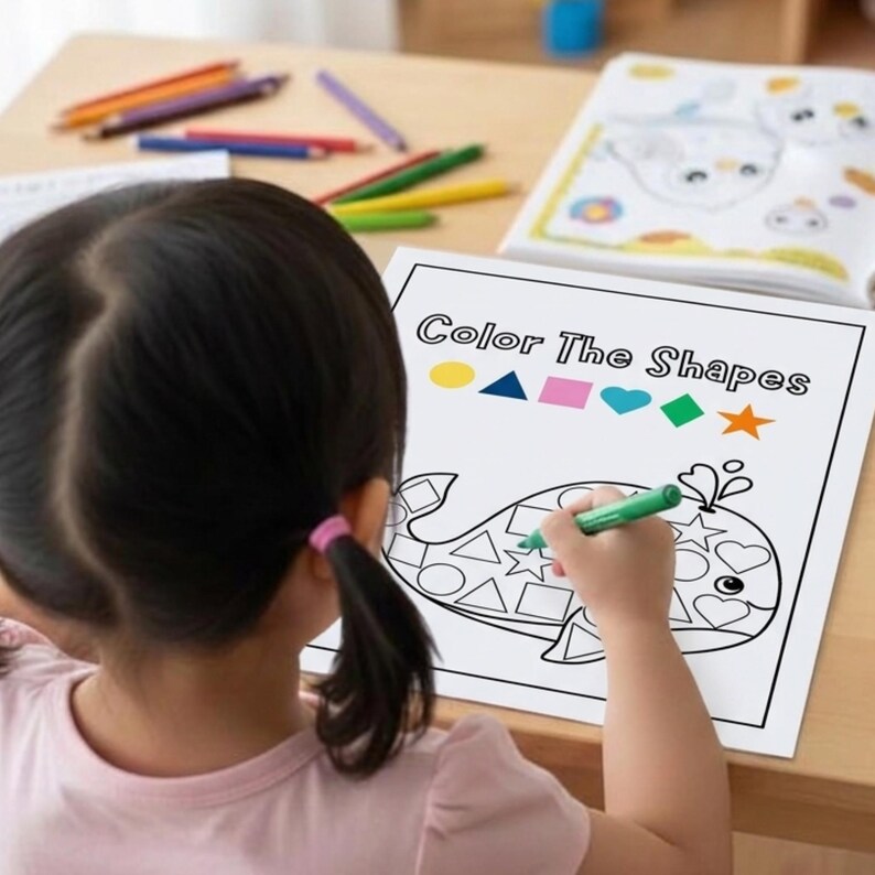 Printable Summer Activity Book for Kids Ages 4-8, Beach Ocean Crafts (Digital Download) image 4