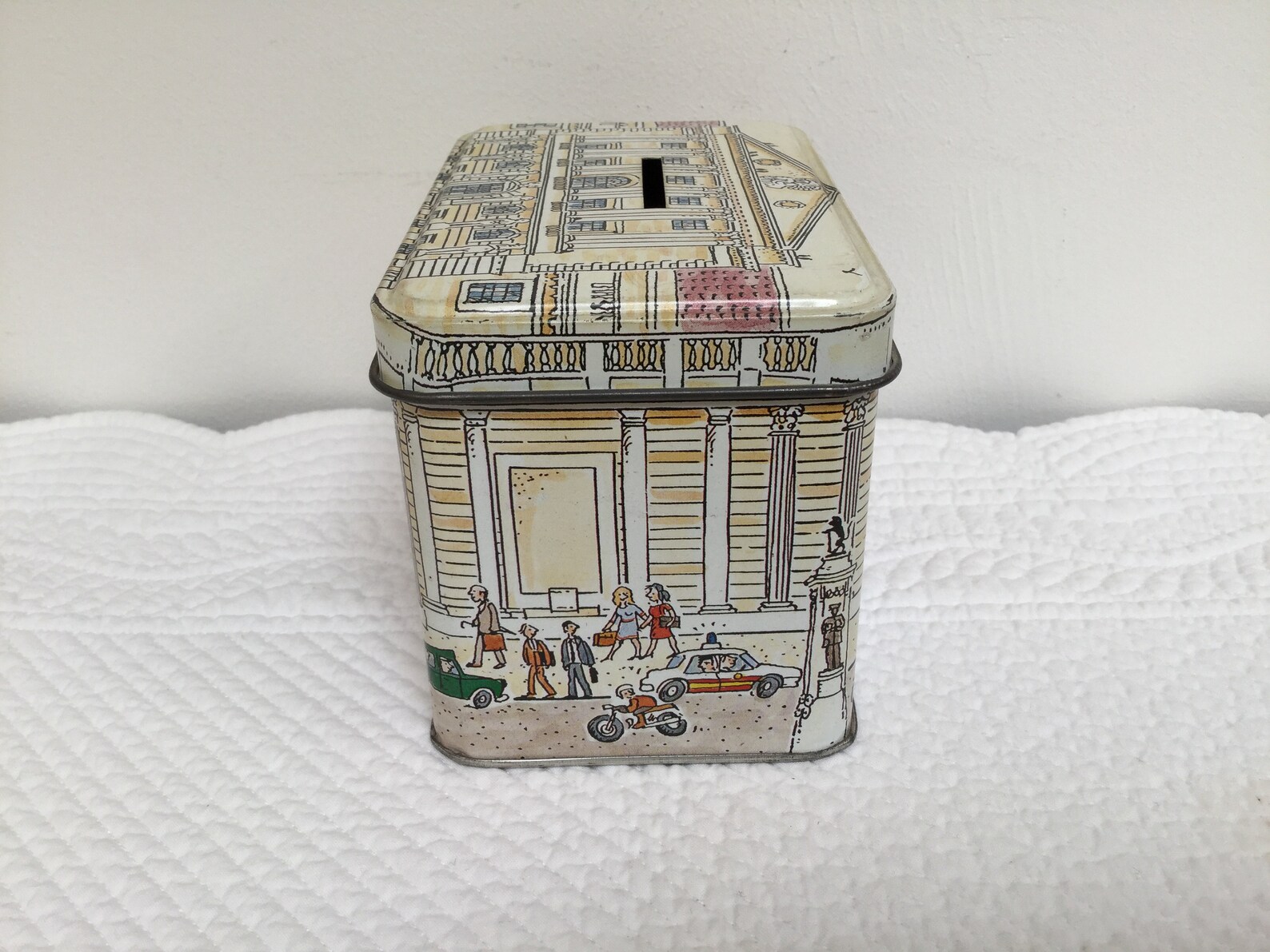 Vintage Tin Money Box Etsy