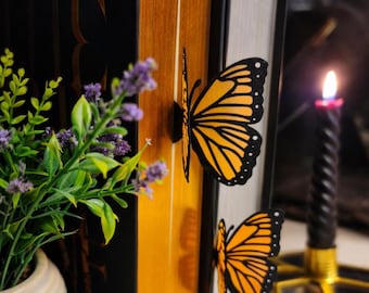 Butterfly Bookmarks - Whimsical Gift - Bookshelf Accessory - Animal Decor - Reading Aid.