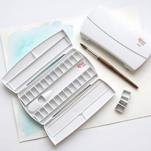 Watercolour Palette Case 24 Wells, Rosa Gallery, Plastic Palette For Pans