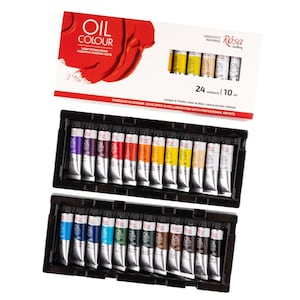 ROSA Gallery Ölfarben Set, 24 Farben, Hochpigmentiert