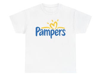 Camiseta con el logotipo de Pampers, camiseta gráfica de la marca Pampers Nursery para hombre y mujer
