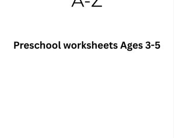 Alphabet Tracing A–Z Printable | Preschool Letter Tracing Worksheets | Ages 3–5