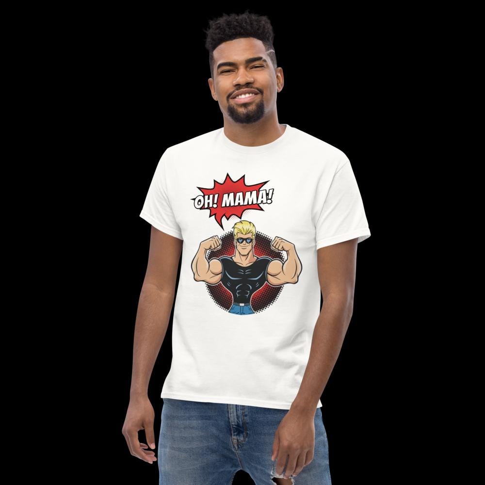 Johnny Bravo Big & Tall Men's Short Sleeve Tee - Black, 3XL Tall, Loose Fit Cartoon Graphic Shirt - View #9