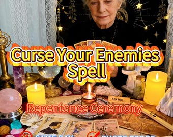 Curse Your Enemies Karmic Revenge Spell, Etsy Witch Hex Spell Same Day Cast, Payback Ritual, Evil Eye Spell, Regret Ritual
