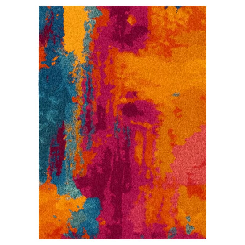 Modern Abstract Hand Tufted Colorful Luxury Area Rug for Living Room ...