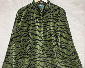 Animal Print Velvet Jacket, Animal Print Velvet Jacket, Indian Velvet Jacket, Gift For Her.