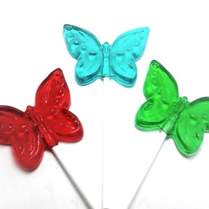 12 BUTTERFLY LOLLIPOPS Garden Party, Tea Party image 2