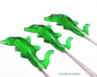 12 ALLIGATOR LOLLIPOPS - Alligator Party, Reptilien Party