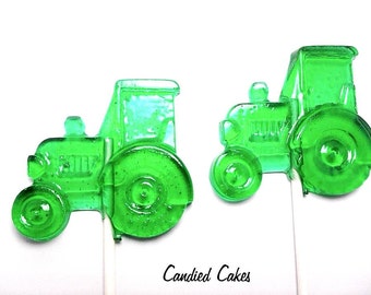10 TRACTOR LOLLIPOPS -  Farm Party, Tractor Party