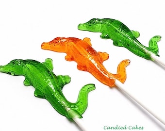 12 ALLIGATOR LOLLIPOPS - Gator Party, Reptile Party