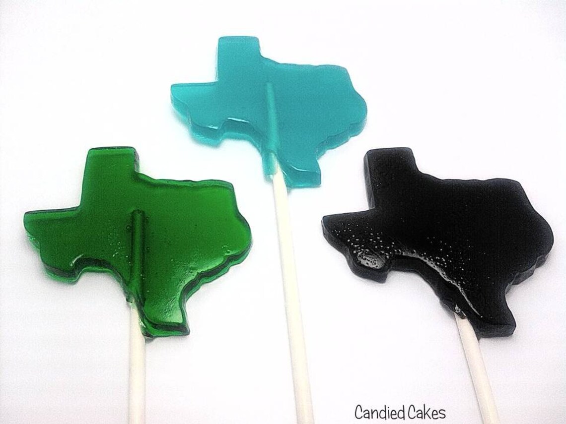 12 TEXAS LOLLIPOPS Texas Party Favors Texas Wedding Etsy