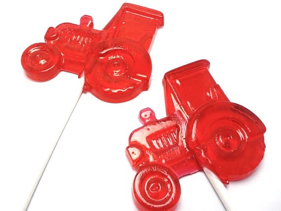 10 TRACTOR LOLLIPOPS - John Deere Party, Farm Party Il_570xn