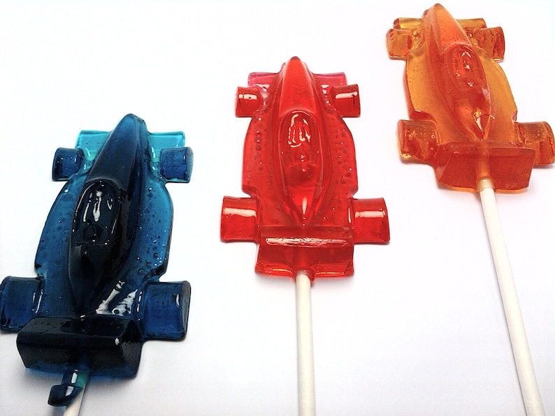 12 XLARGE RACE CAR Lollipops Race Car Party, Personalized Tags not included Sold Separately image 5