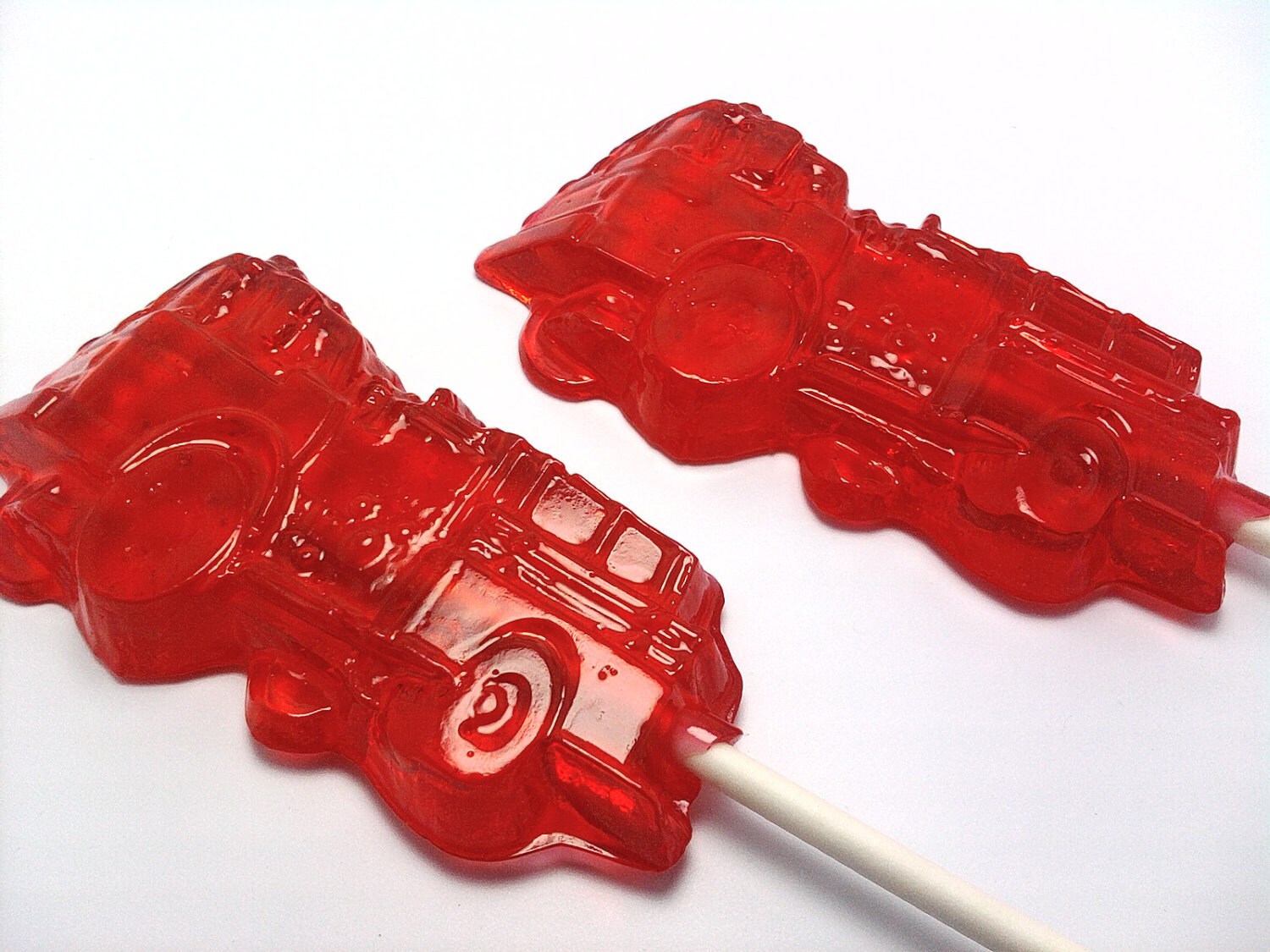 Smiley Face Fireman Cherry Flavored Lollipops