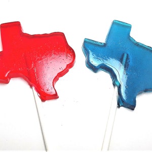 12 TEXAS LOLLIPOPS - Texas Party Favors, Texas Wedding